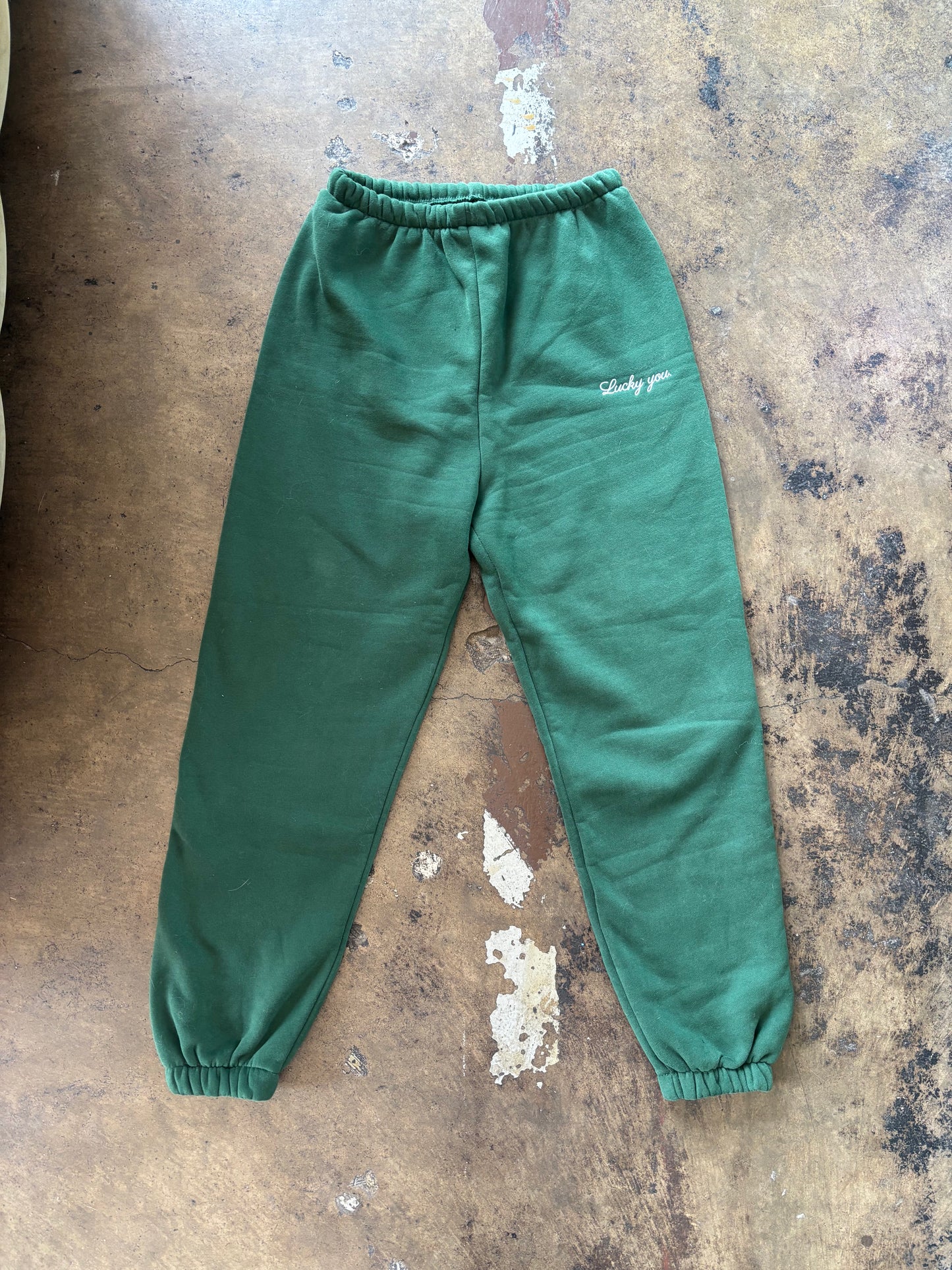 Green Lucky You Jogger Sweatpants
