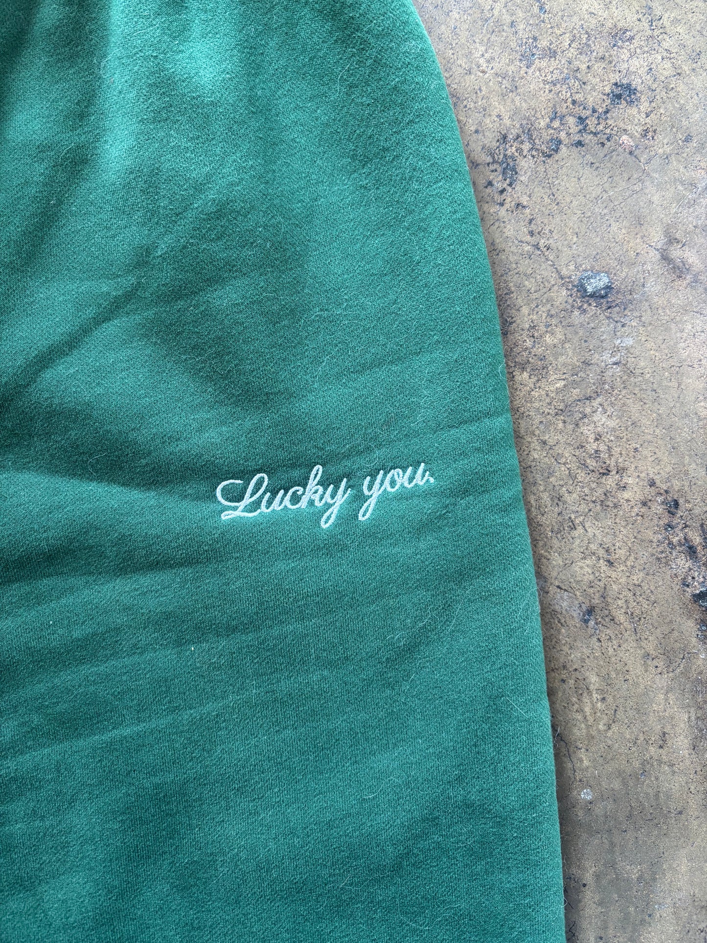 Green Lucky You Jogger Sweatpants