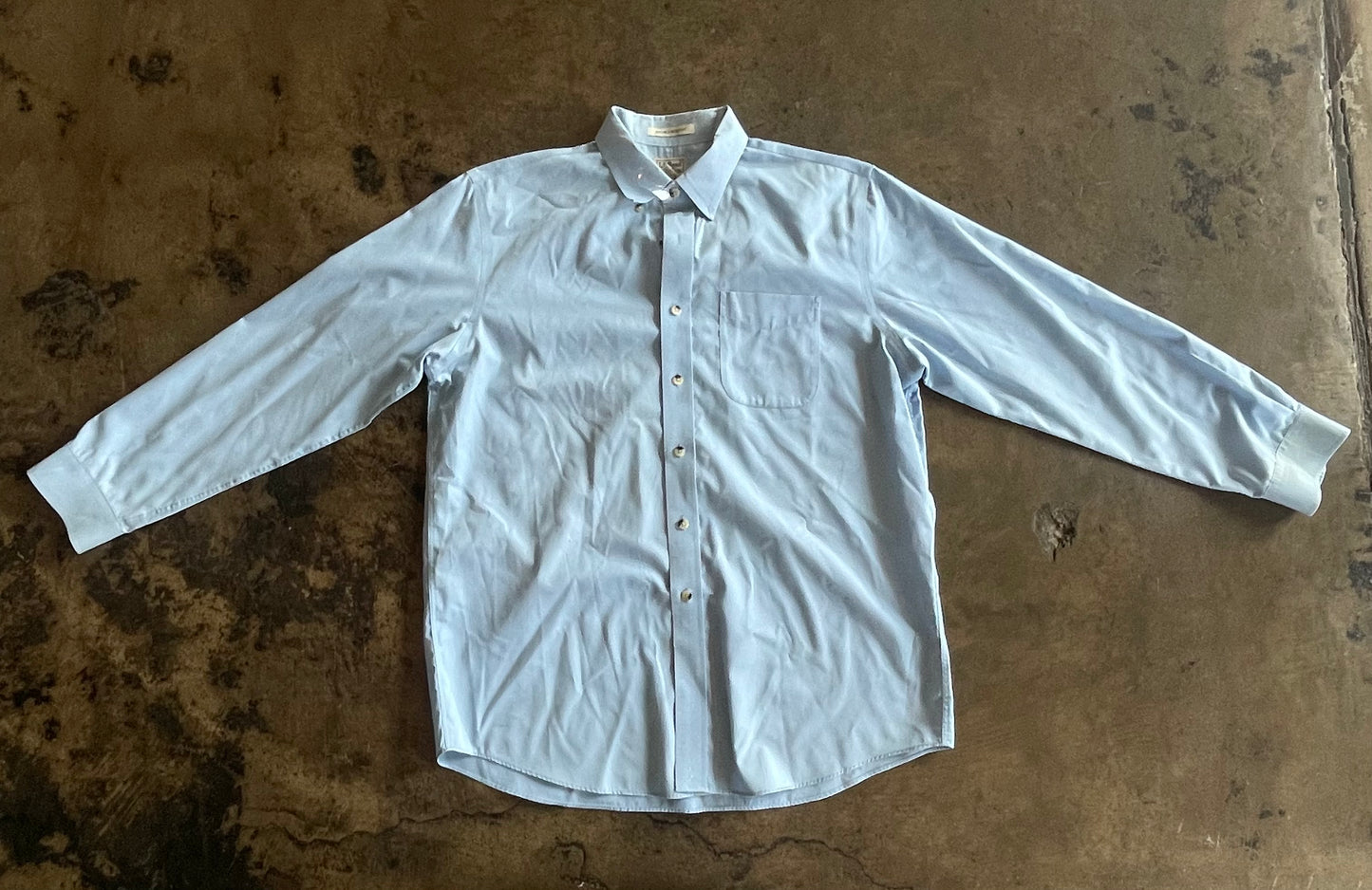 LL Bean Baby Blue Button Up