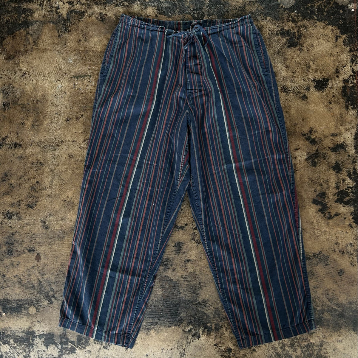 Striped Drawstring Pants