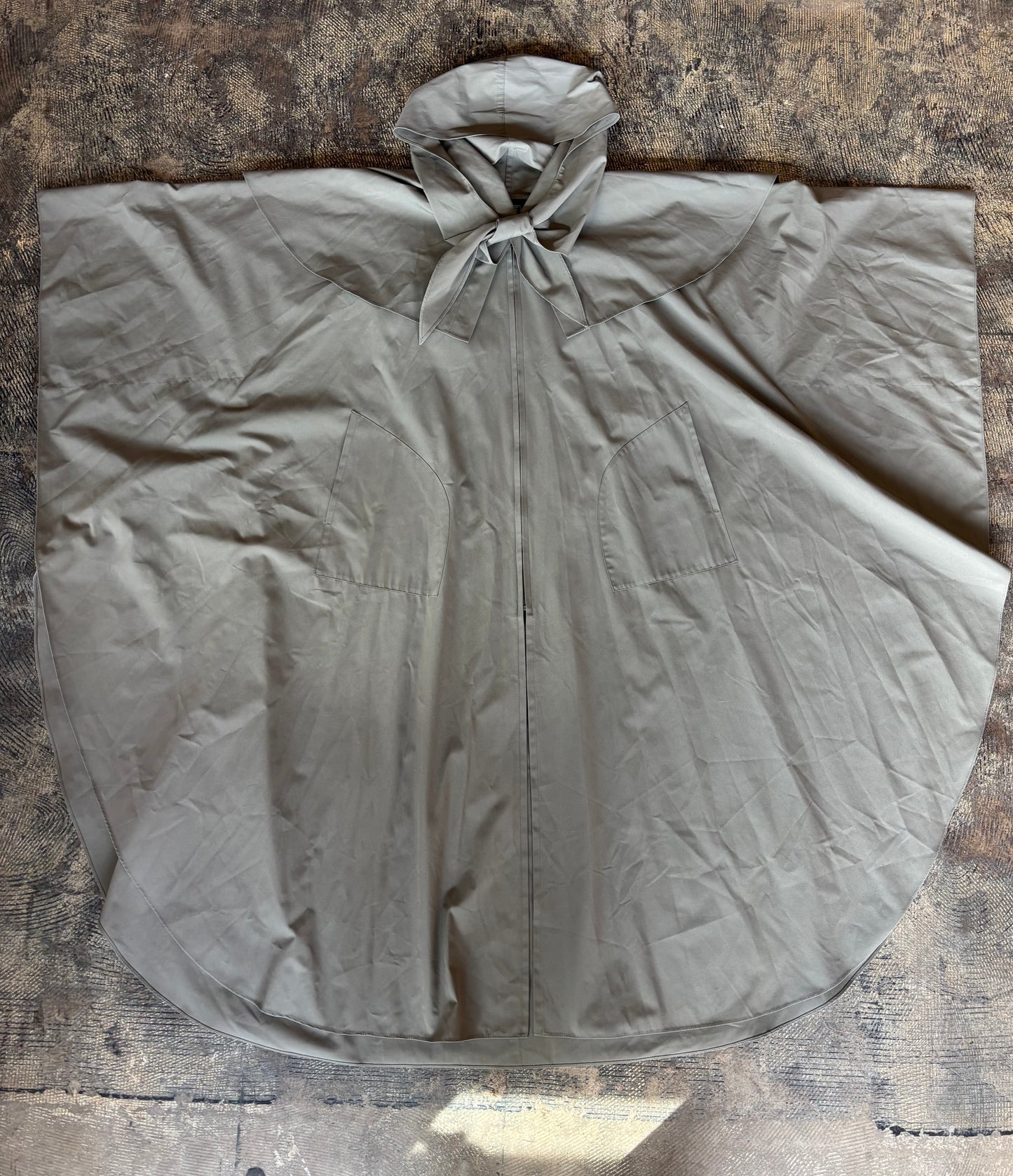 Olive Poncho Jacket