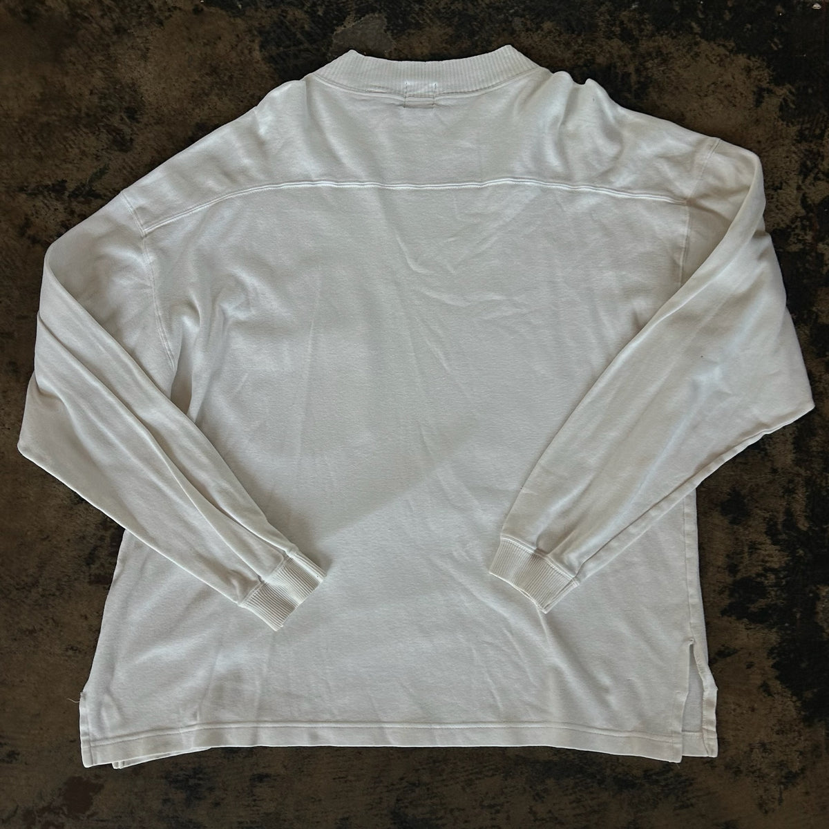 Gap White Long Sleeve Pocket Tee