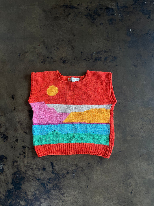 Bold Sunrise Sweater Vest