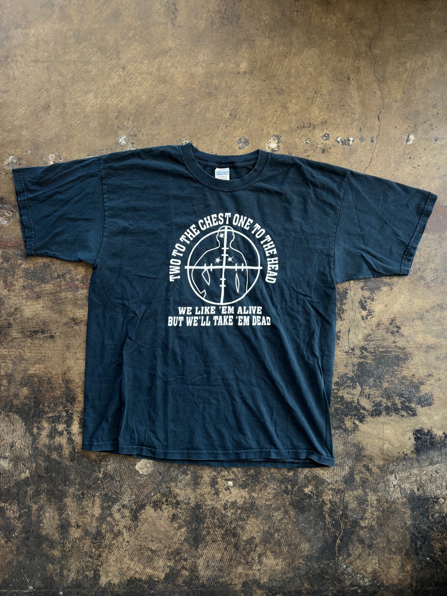 Black Two in the Chest Tee