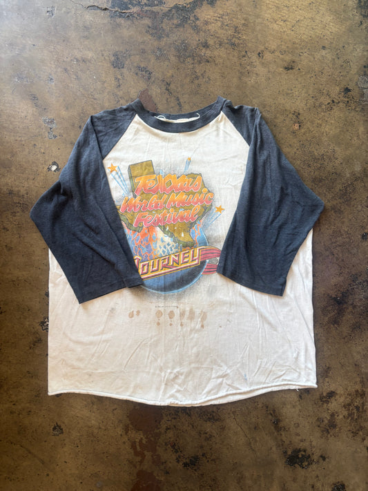 Texas World Music Fest + Journey Baseball Tee