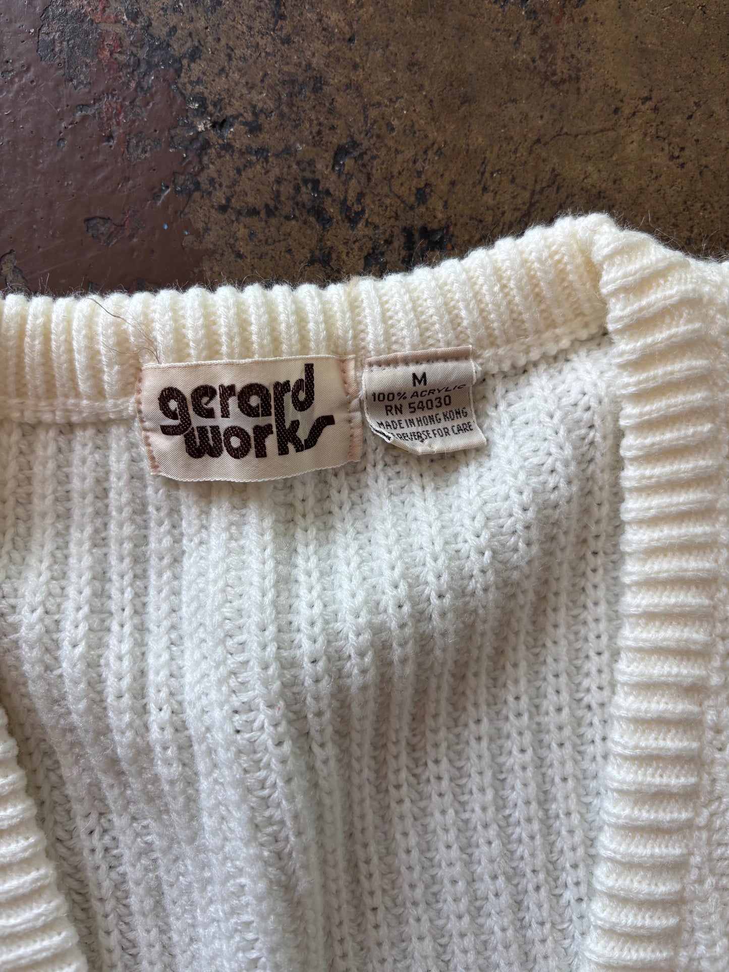 White V Neck Sweater Vest