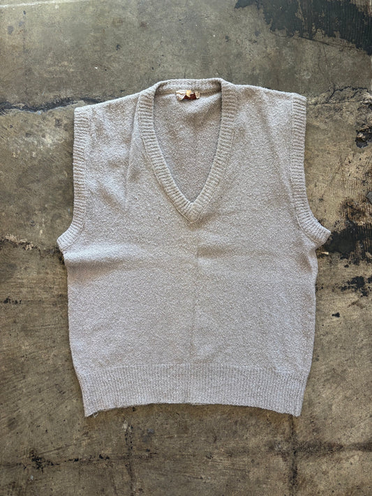 Gray V Neck Sweater Vest