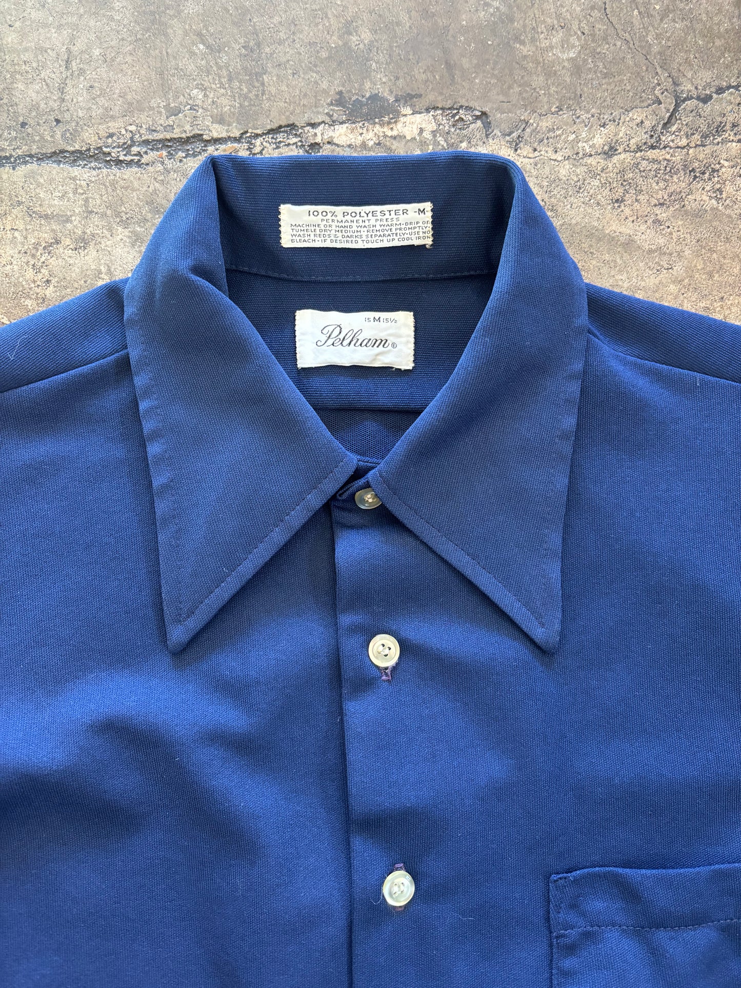 Navy Pelham Button Up