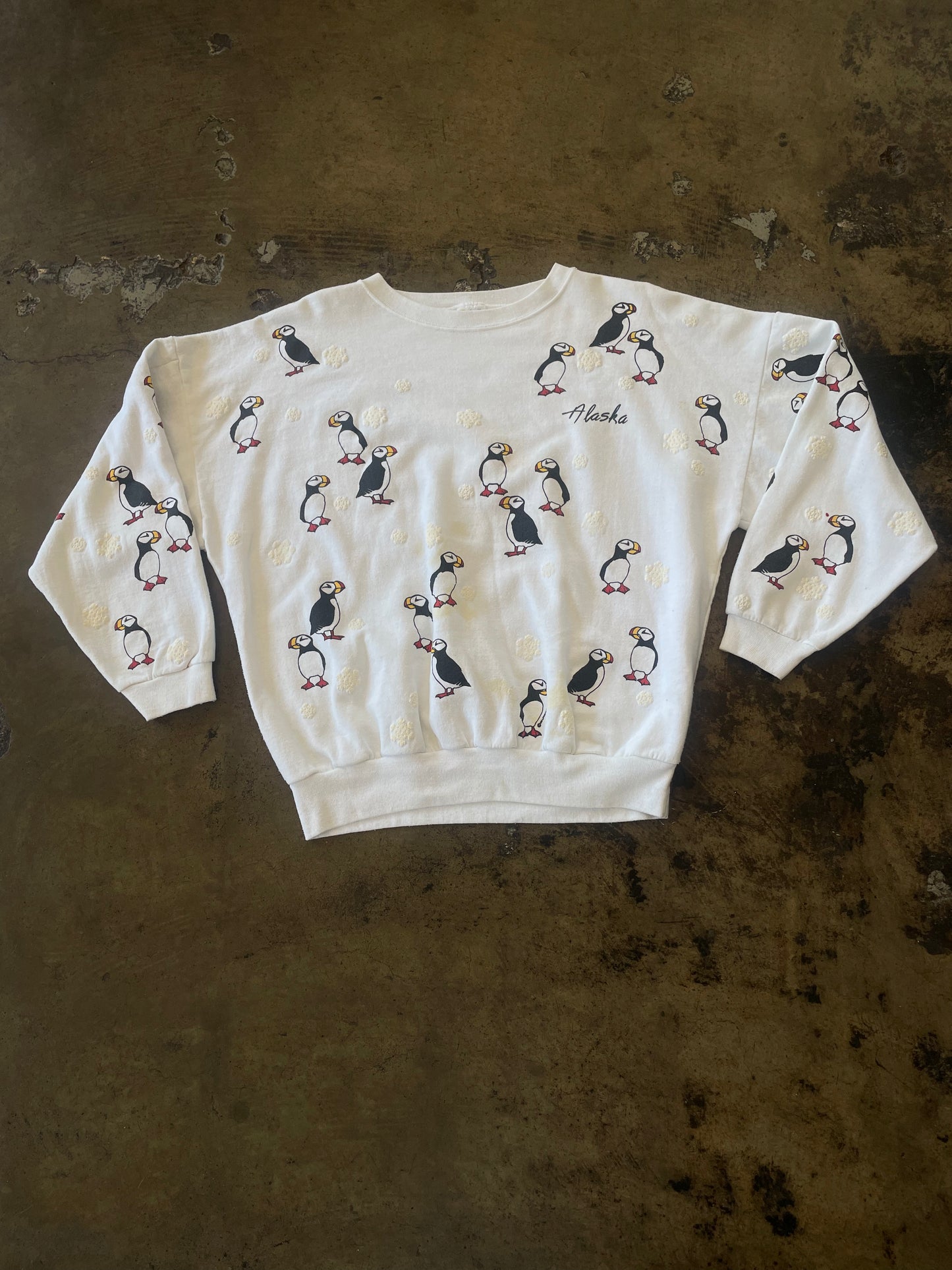 Alaska Puffin Crewneck Sweater