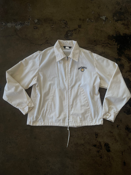 Cream Jack Daniels Full Zip Collared Jacket
