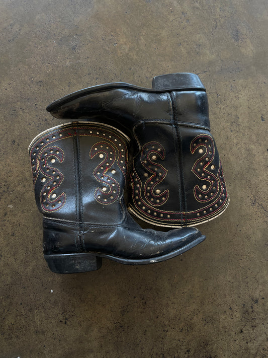 Youth Leather Acme Cowboy Boots