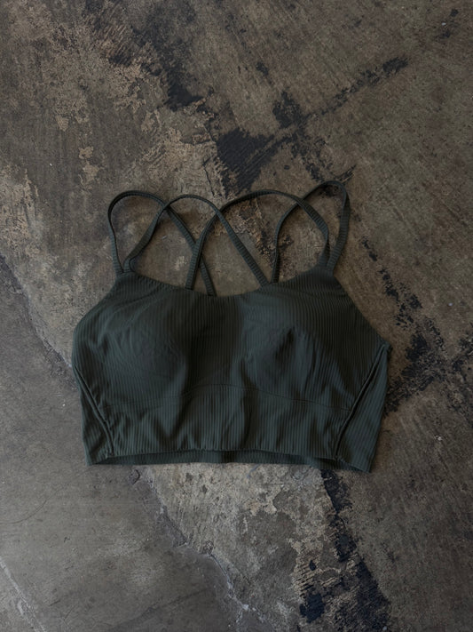 Olive Green Lululemon Sports Bra