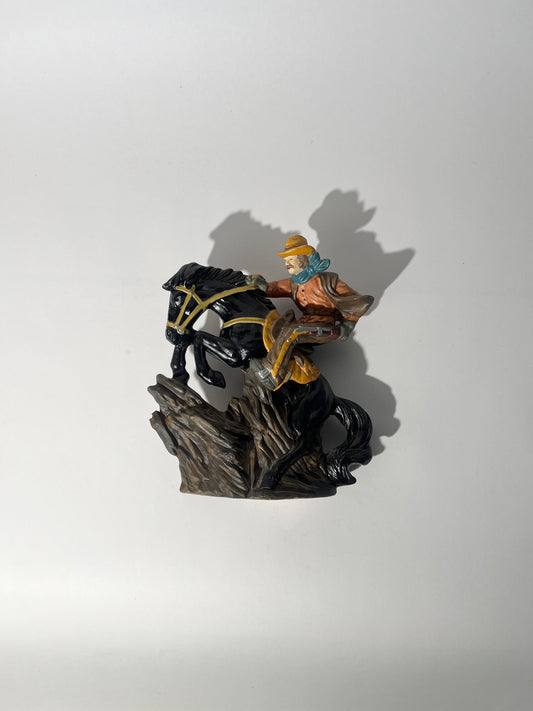 Bronco + Cowboy Ceramic Figurine