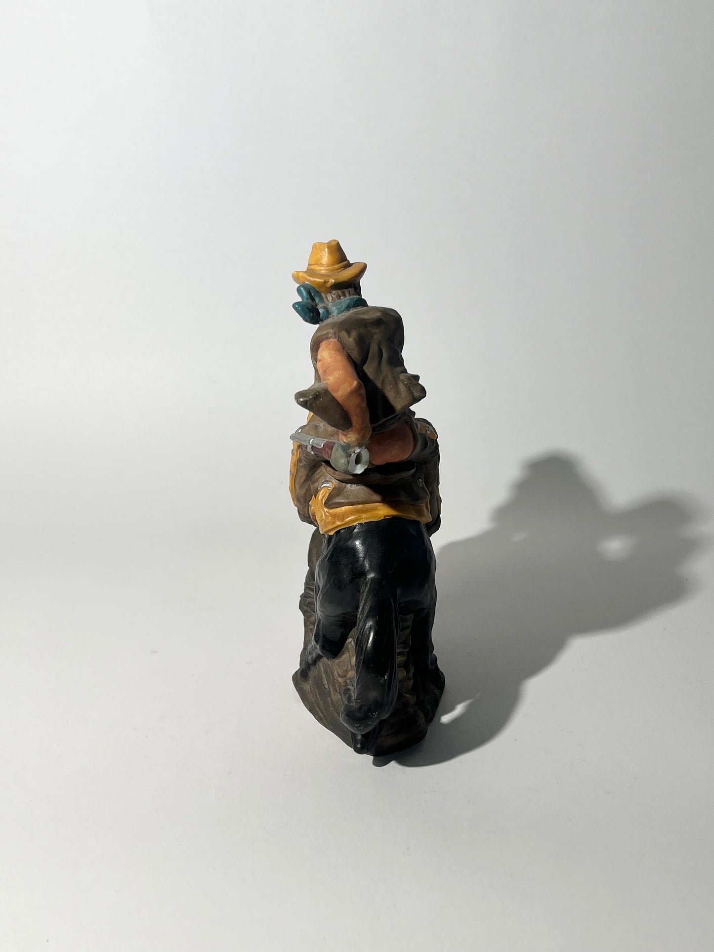 Bronco + Cowboy Ceramic Figurine