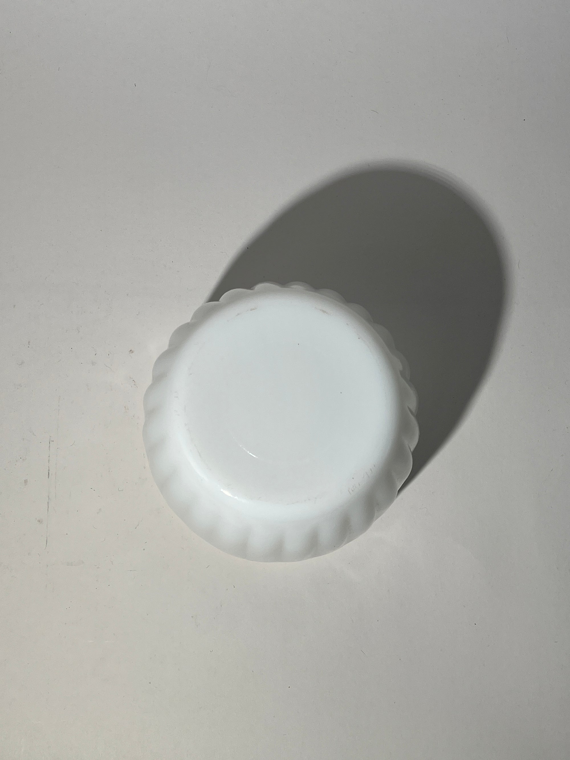 Milk Glass Round Vase