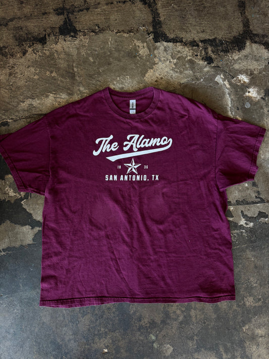 Burgundy The Alamo Tee