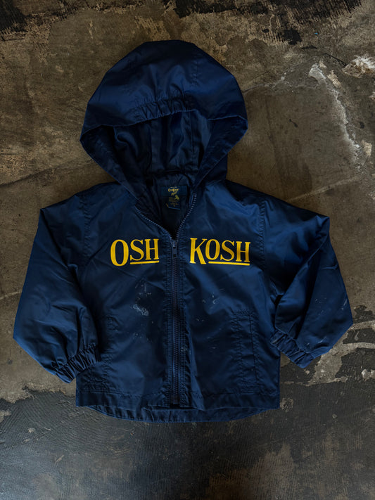 Navy Oshkosh Full Zip Windbreaker