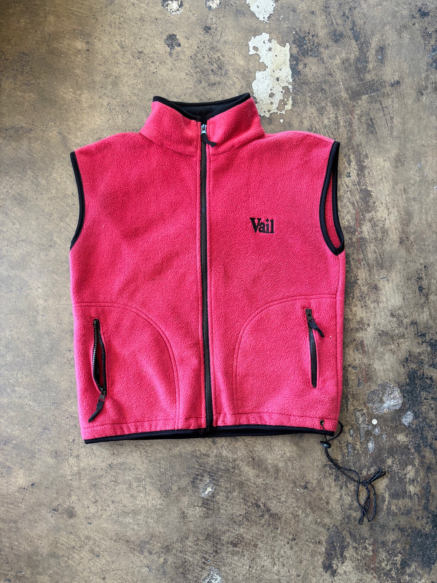 Red Vail Fleece Full Zip Vest