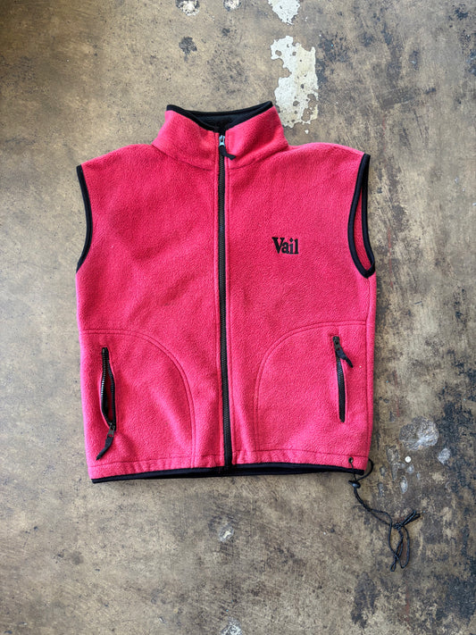 Red Vail Fleece Full Zip Vest