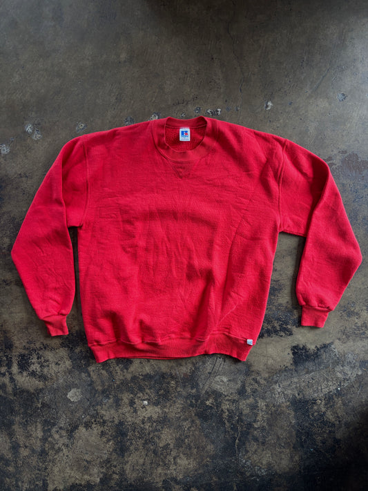 Red Russell Crewneck Sweater