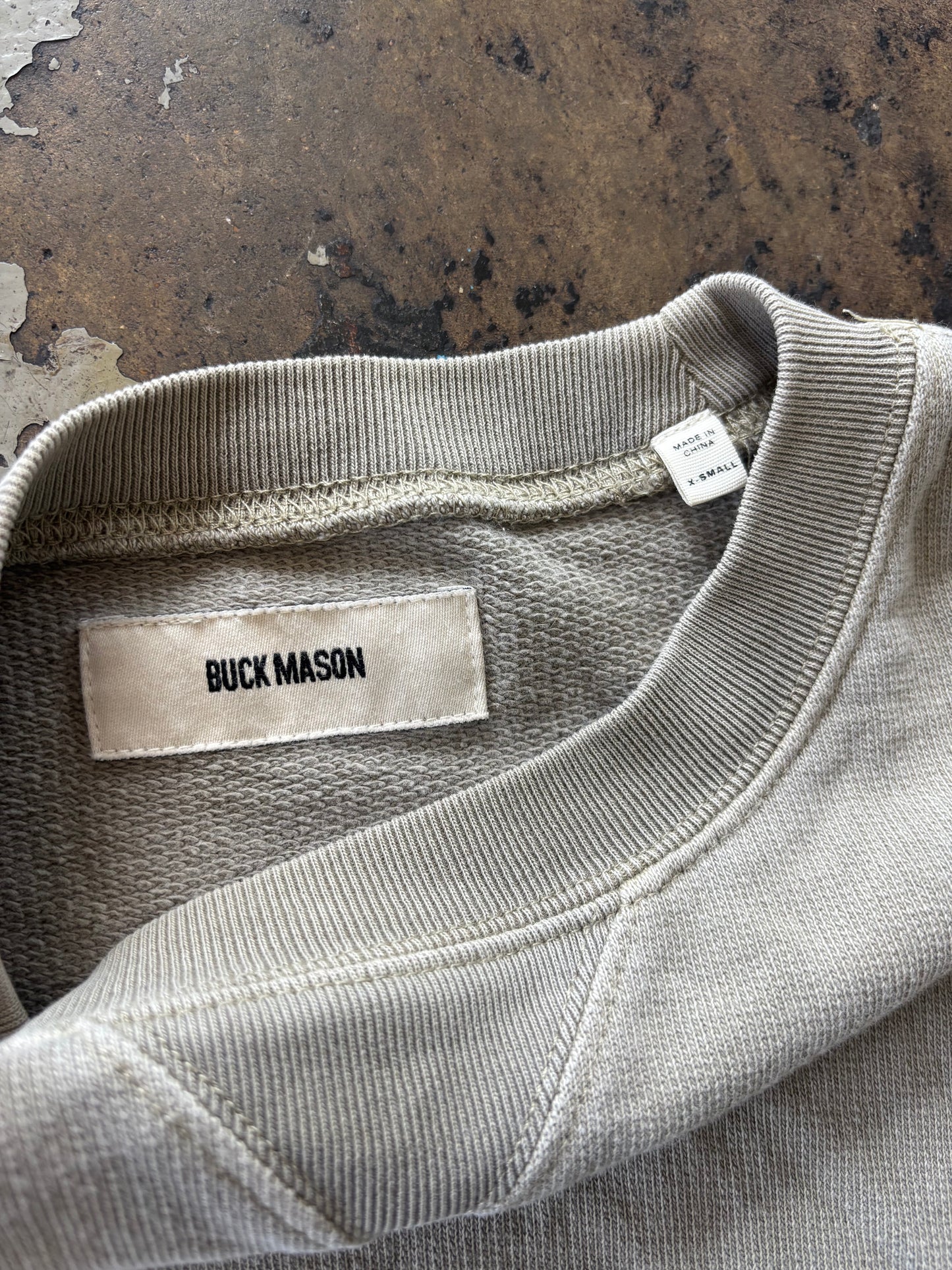 Buck Mason Cement Crewneck Sweater