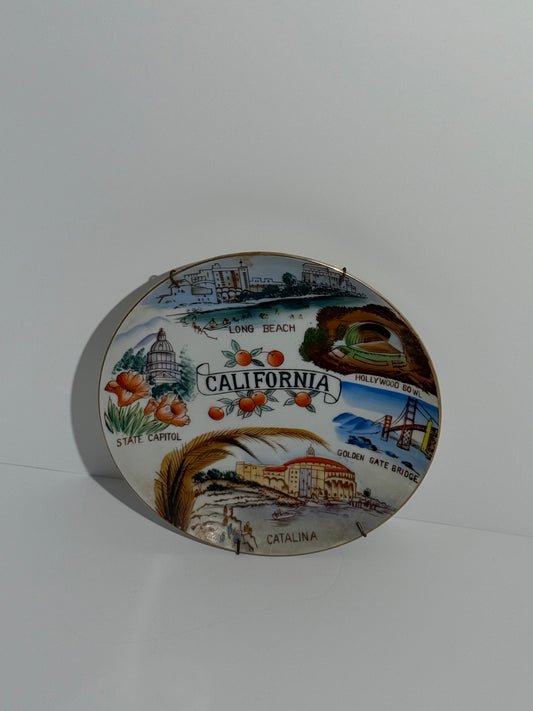 California Souvenir Plate