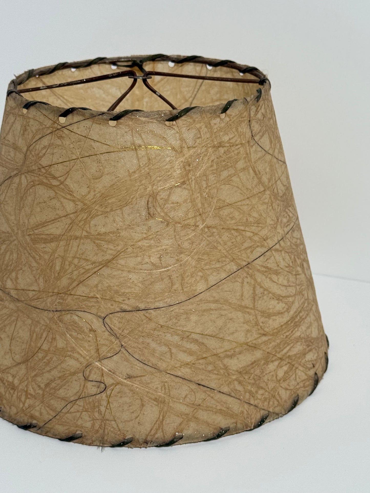 Rawhide + Horsehair Lampshade