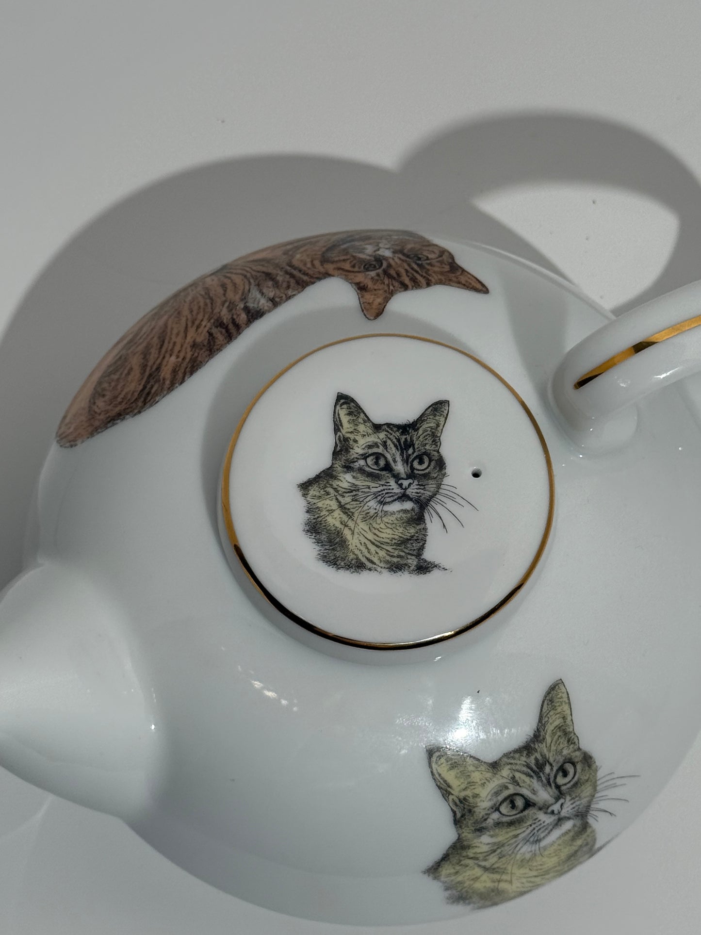 Cat Porcelain Tea + Cup Set