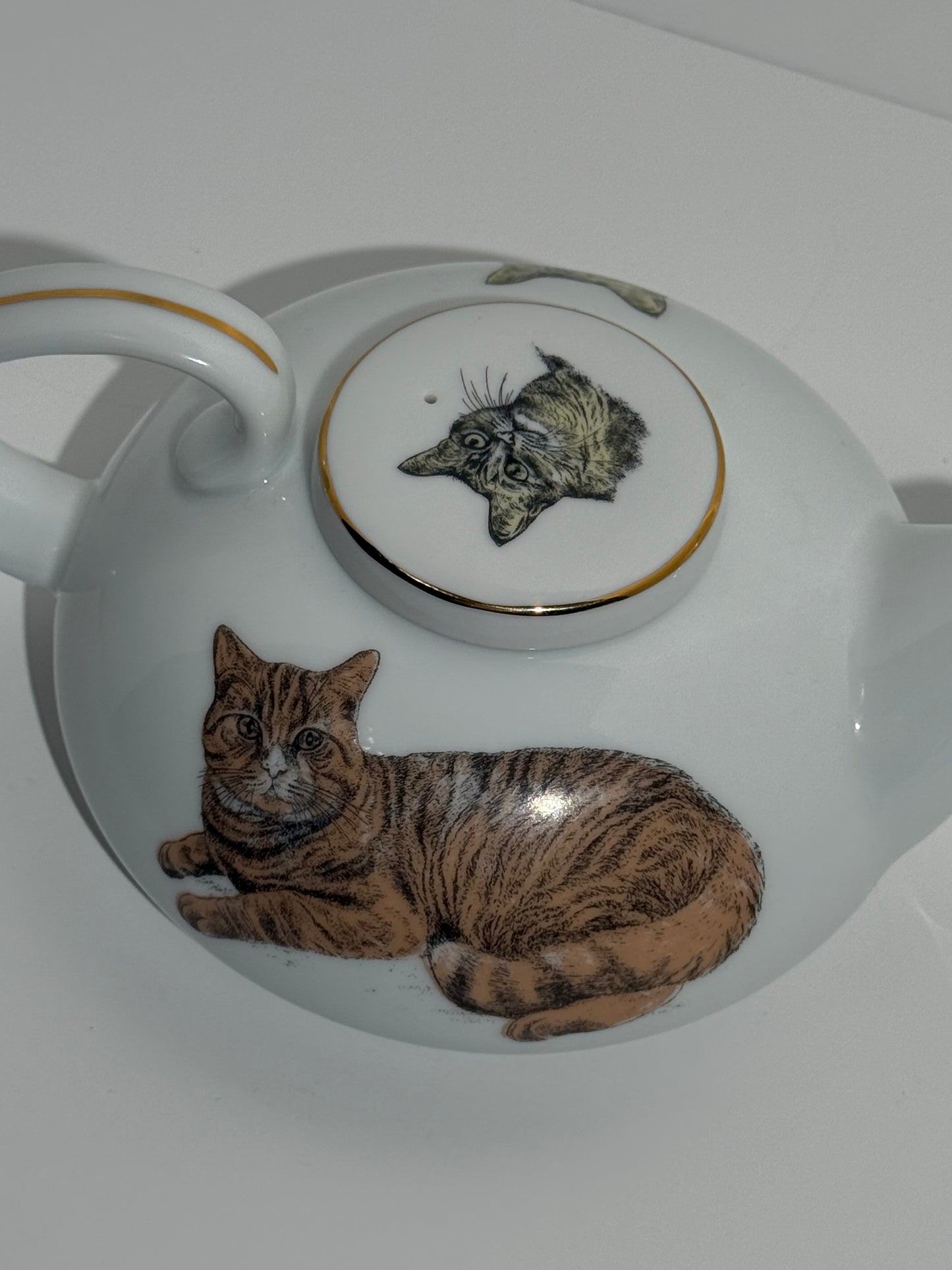 Cat Porcelain Tea + Cup Set