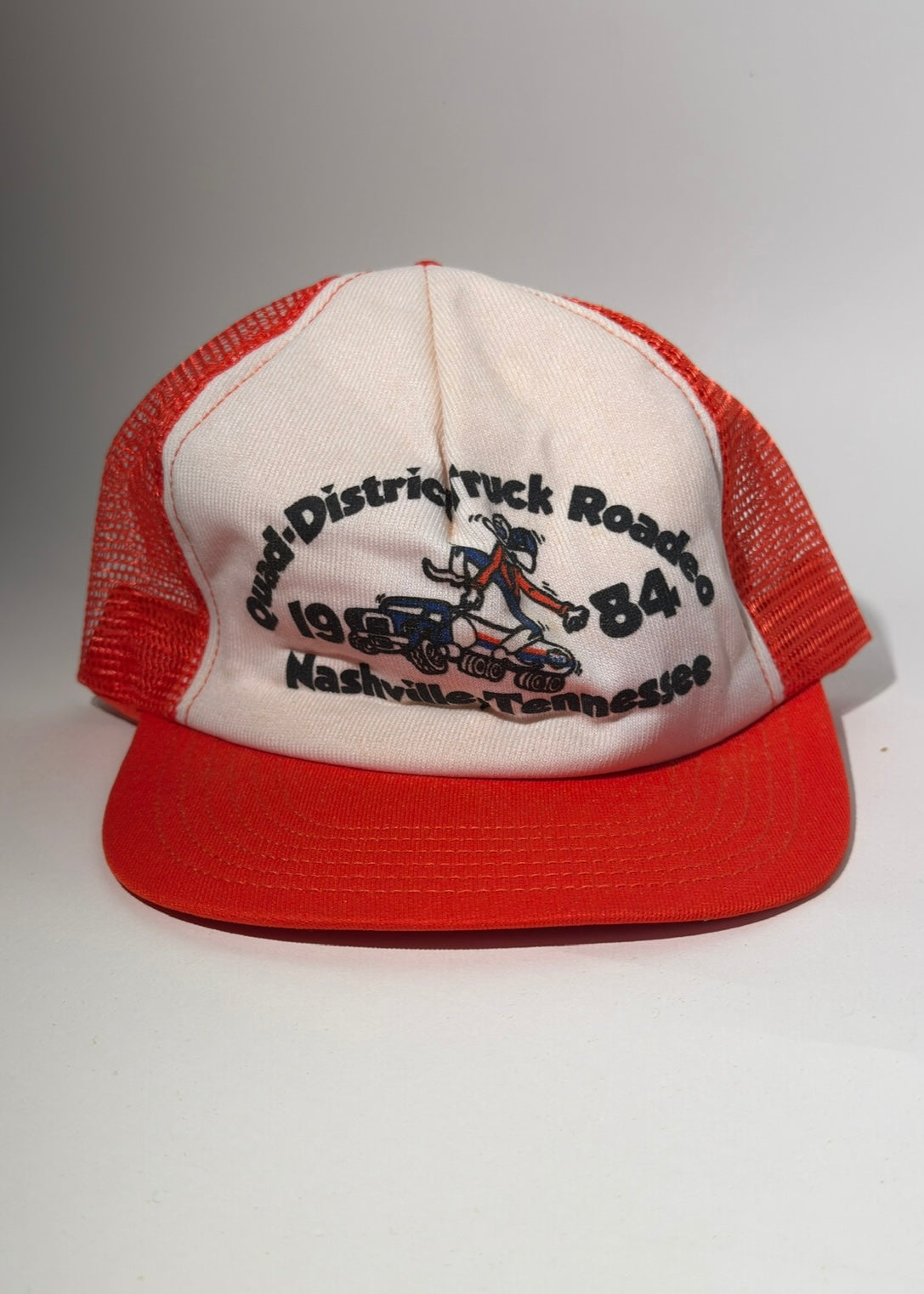 Orange Gulf Nashville 1984 Trucker Hat