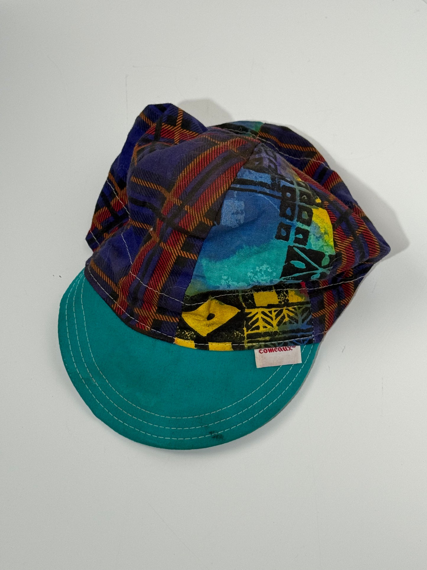 Plaid + Printed Fitted Hat