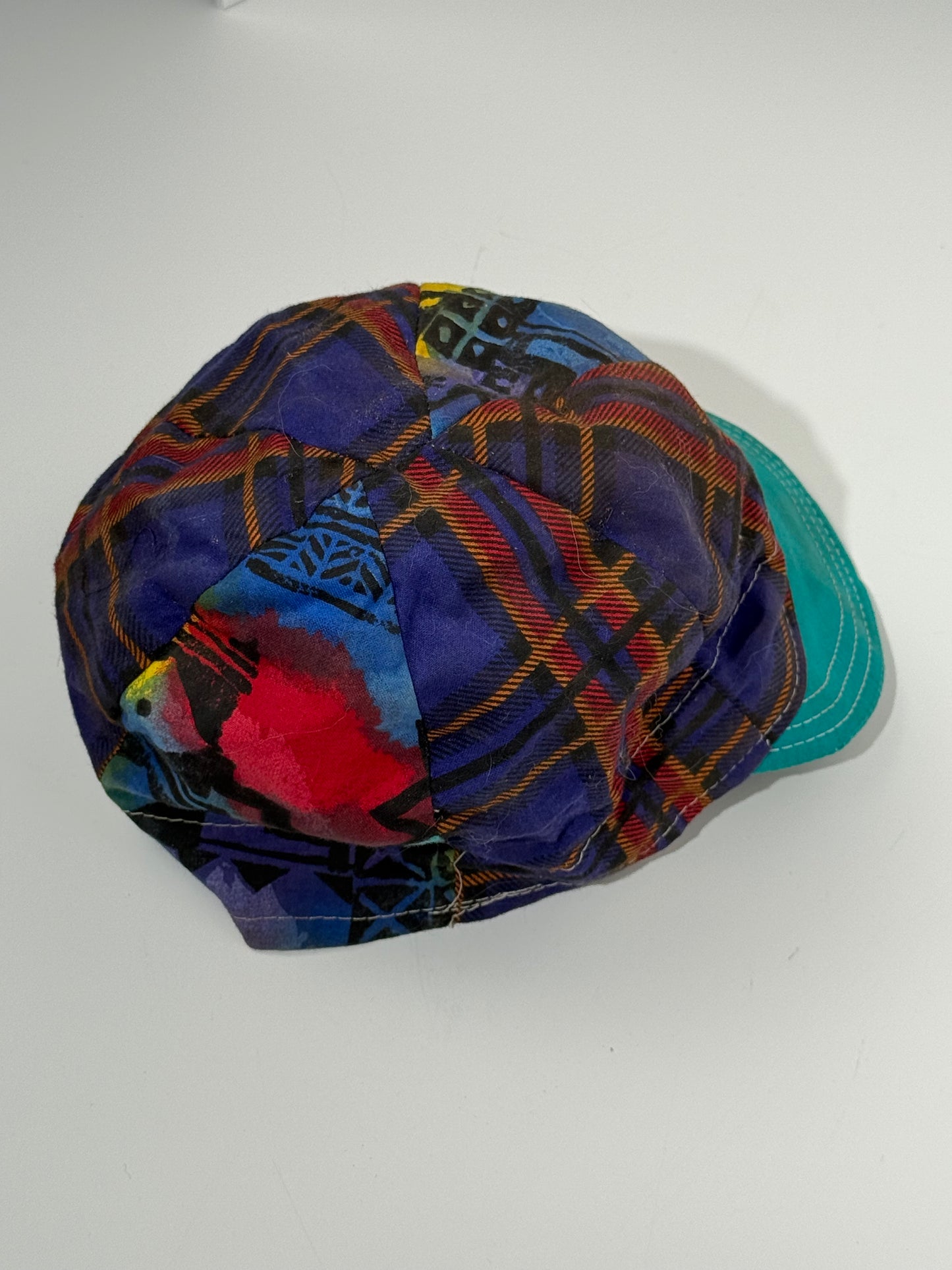 Plaid + Printed Fitted Hat