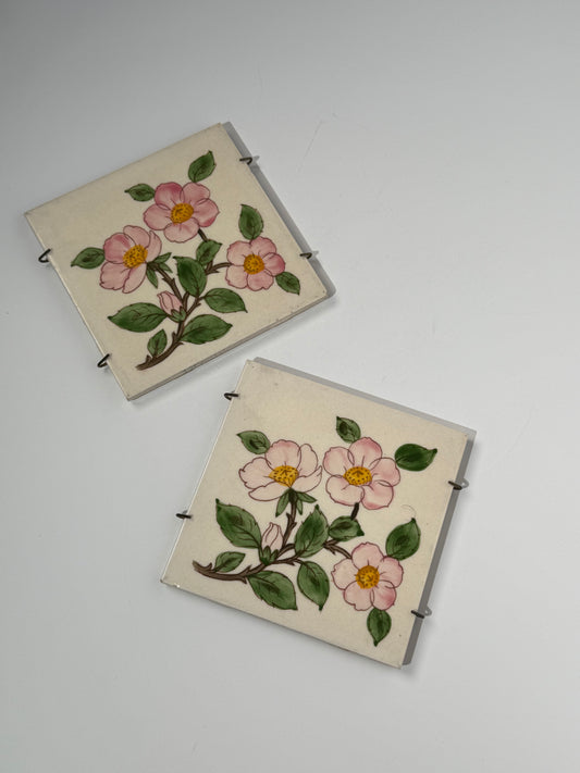 Handpainted Floral Heat Tiles