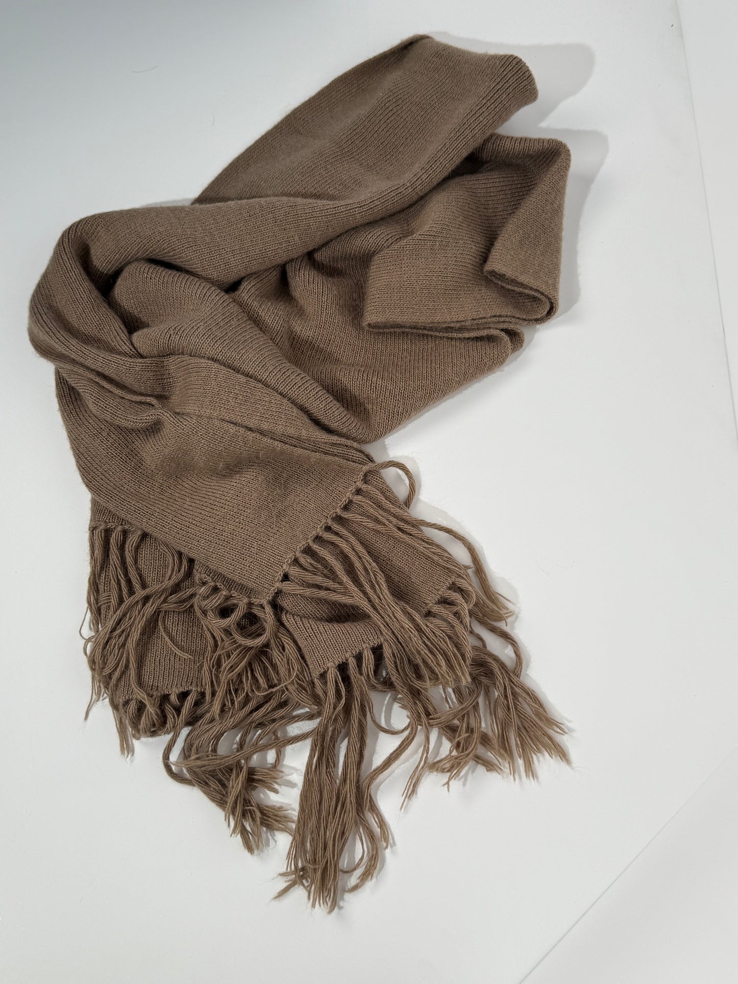 Knit Taupe Scarf