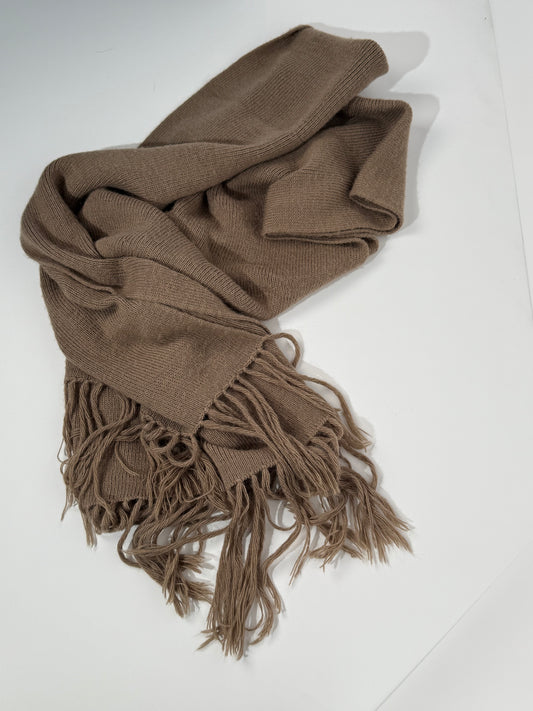 Knit Taupe Scarf