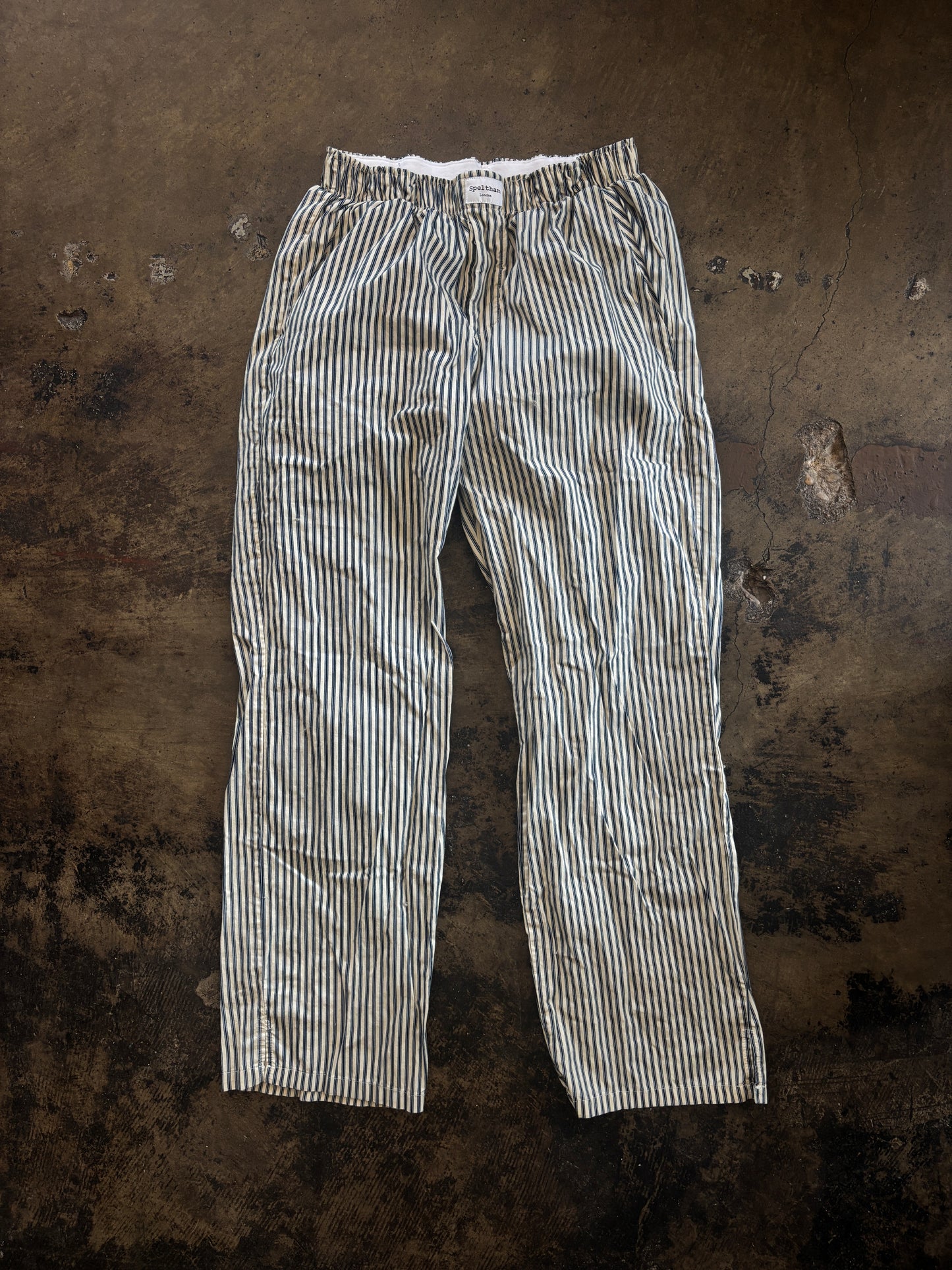 Speltham London Blue Stripe Lounge Pants
