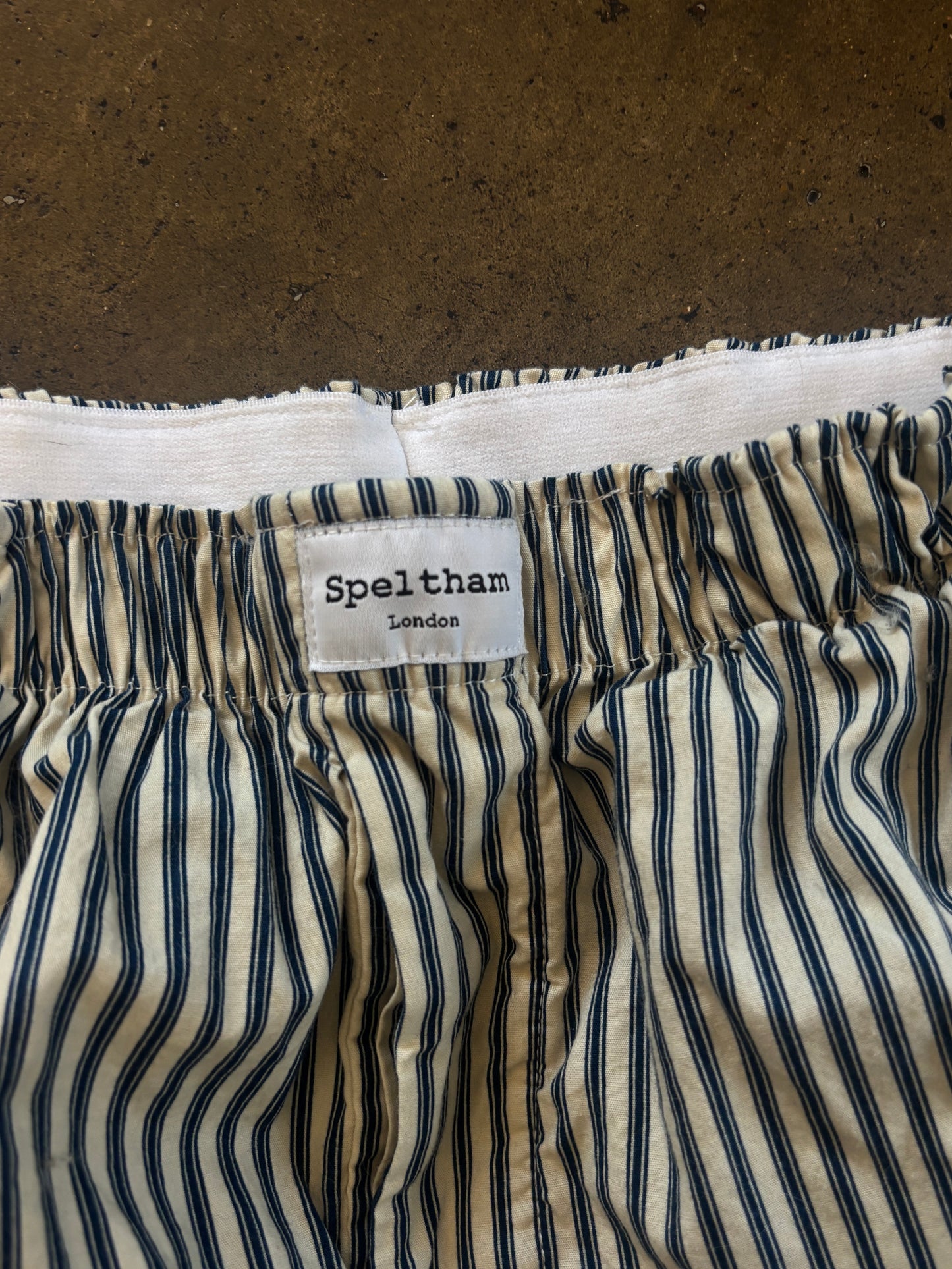 Speltham London Blue Stripe Lounge Pants