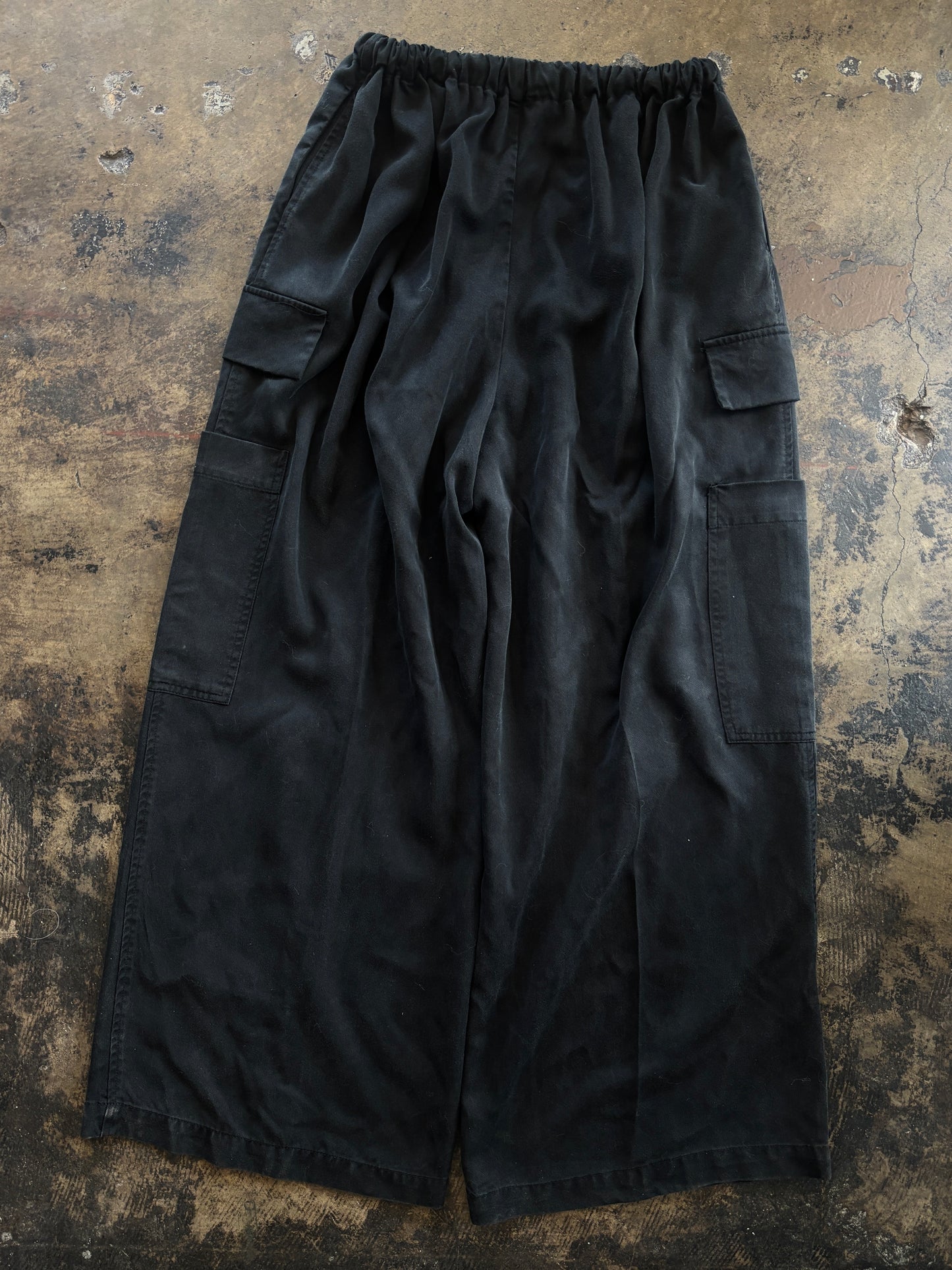 Reformation Drawstring Black Pants