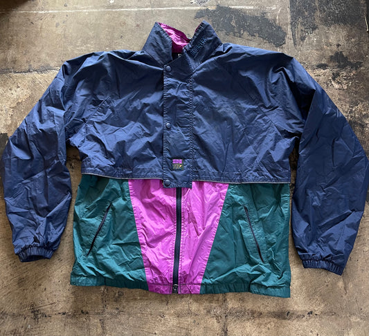 Navy / Teal / Purple GoreTex Windbreaker