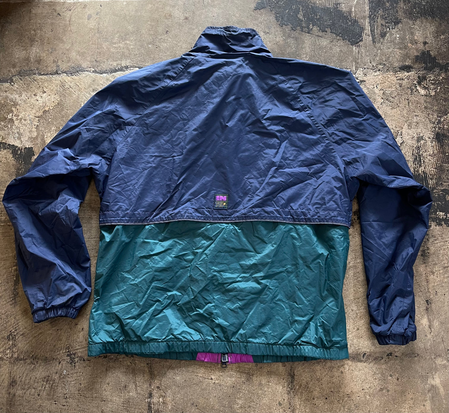 Navy / Teal / Purple GoreTex Windbreaker