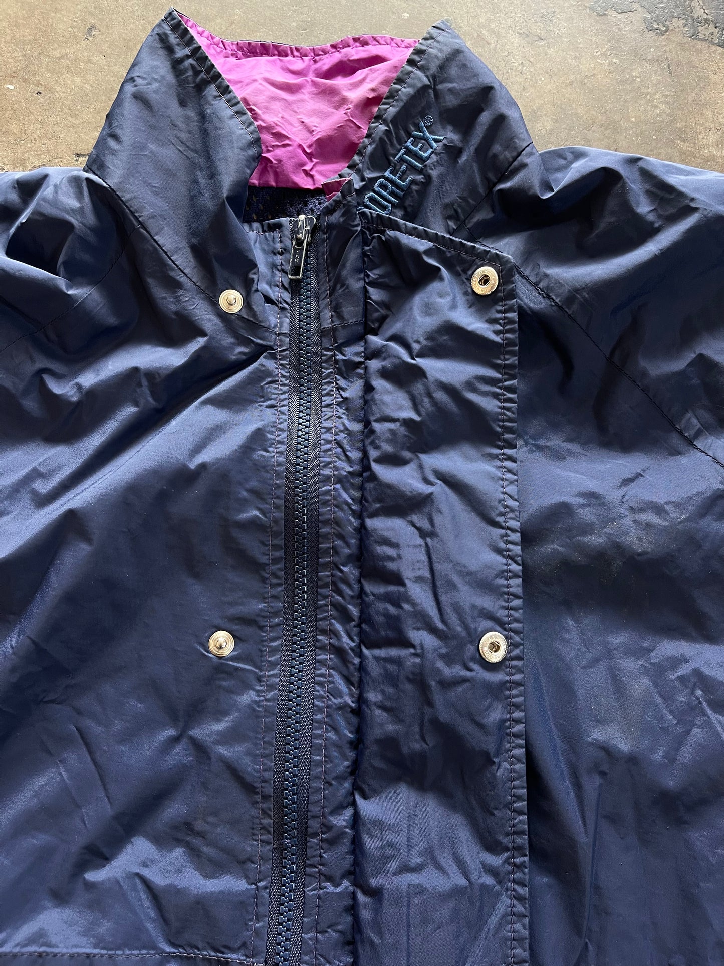 Navy / Teal / Purple GoreTex Windbreaker