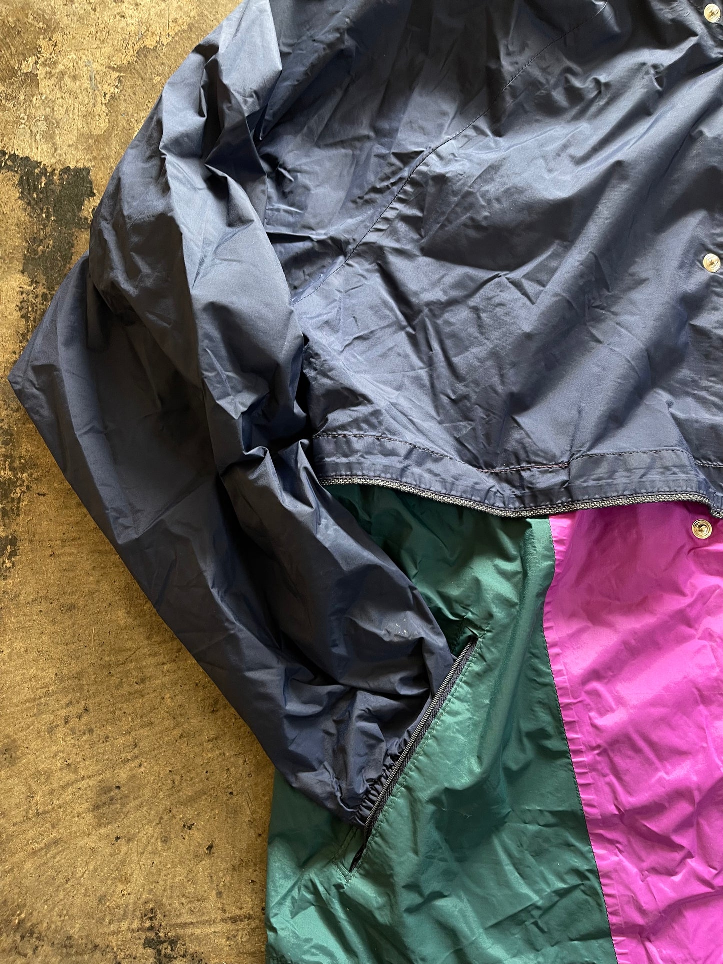 Navy / Teal / Purple GoreTex Windbreaker