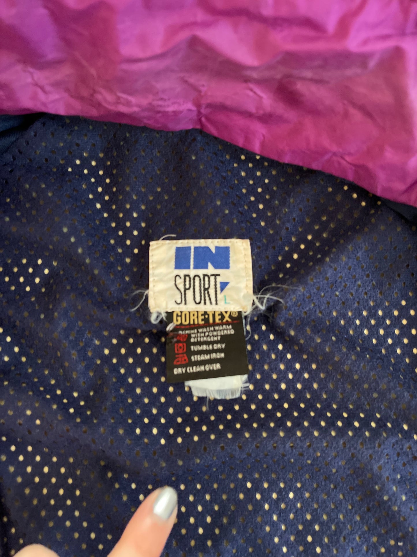 Navy / Teal / Purple GoreTex Windbreaker