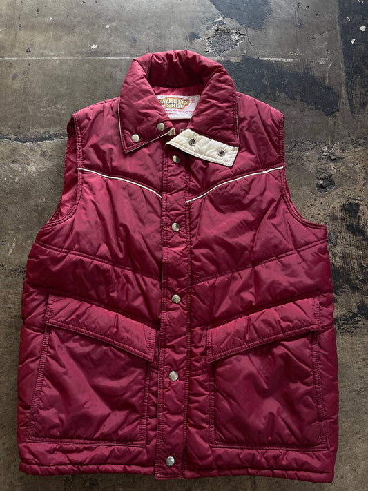 Maroon Puffer Vest