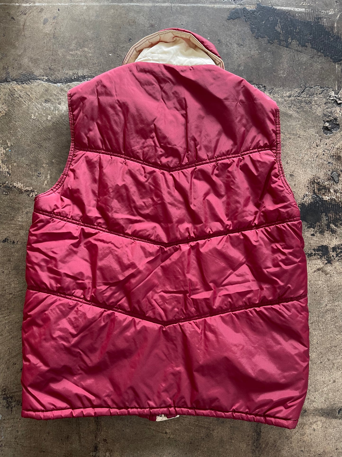 Maroon Puffer Vest