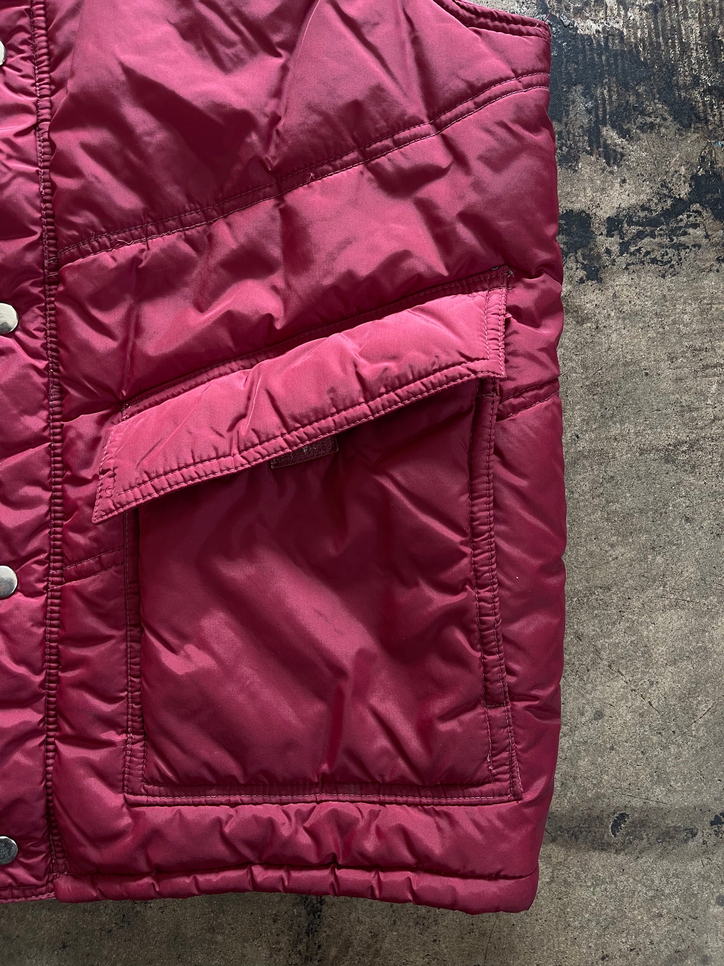 Maroon Puffer Vest