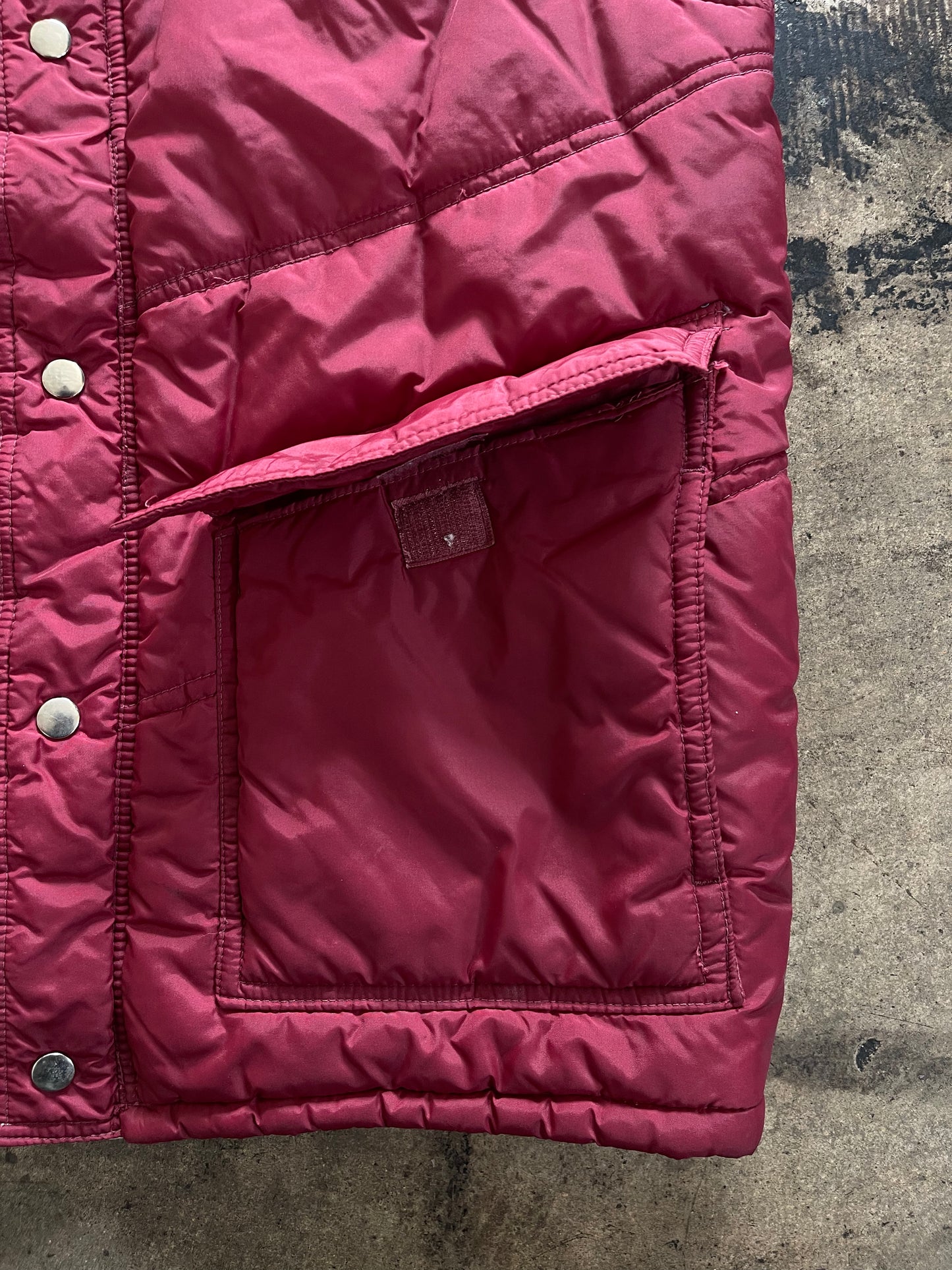 Maroon Puffer Vest