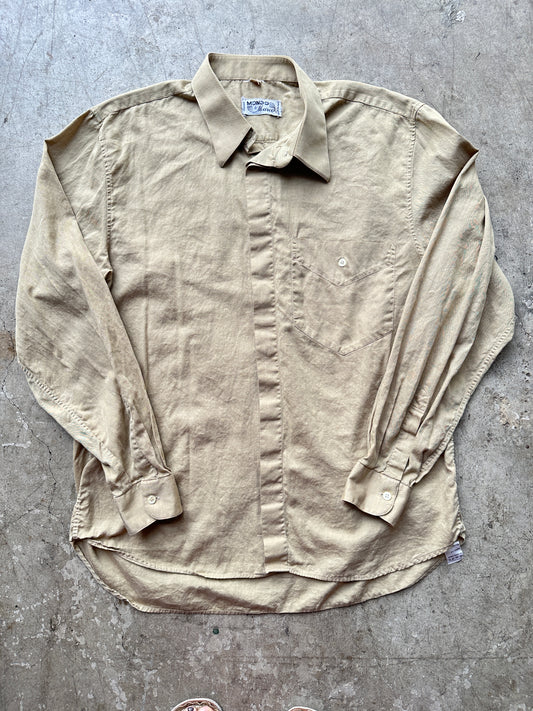 80s Gold Italian Button Down