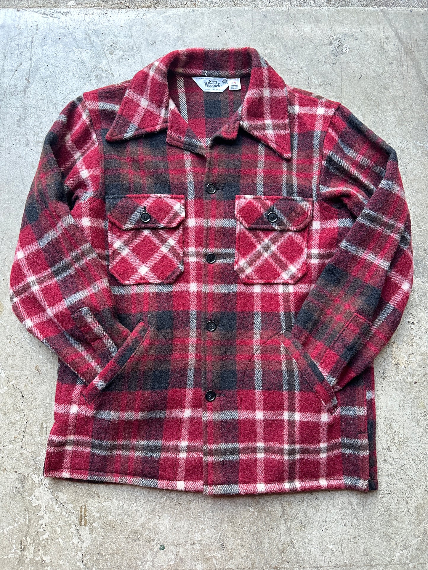 Red Buffalo Plaid Woolrich Jacket