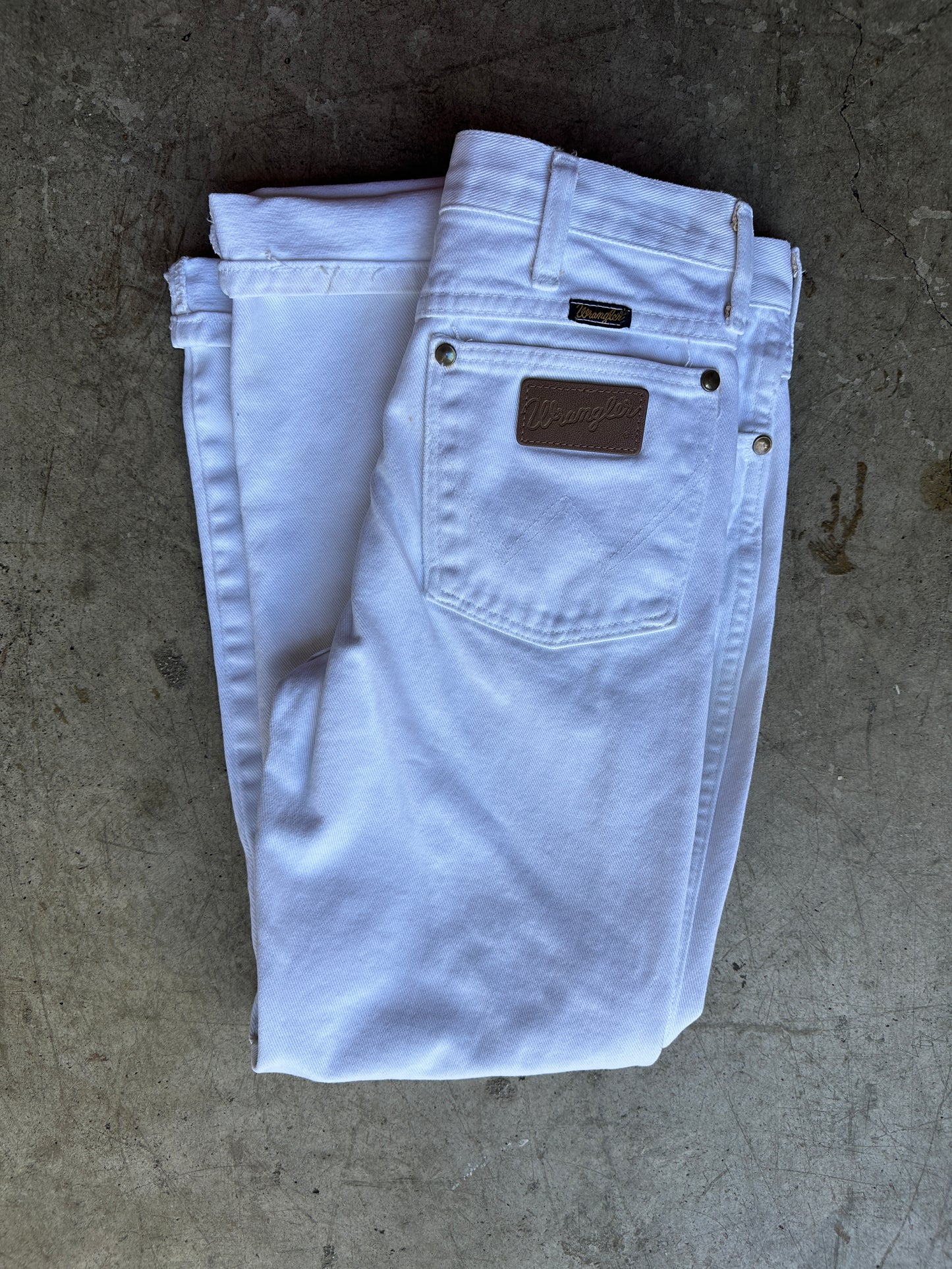White Wrangler Jeans